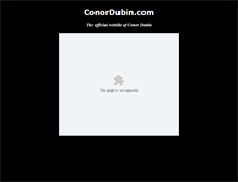 Tablet Screenshot of conordubin.com